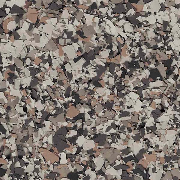 The image displays a close-up view of a surface with a grey, beige, and black abstract, camouflage-like pattern with irregular shapes and textures.