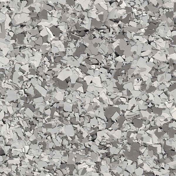 The image shows a close-up view of a texture composed of irregularly shaped, light gray and white fragments, resembling broken pieces of material.